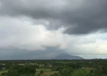 Araras dia nublado com tempestades