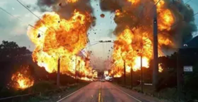 Detonações na Serra das Araras