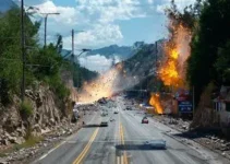 Pista de subida da Serra das Araras