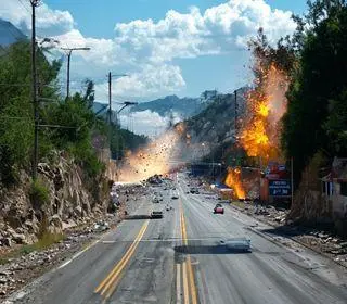 Pista de subida da Serra das Araras