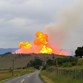 detonações na Serra das Araras