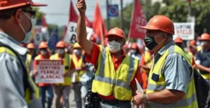 servidores municipais em greve